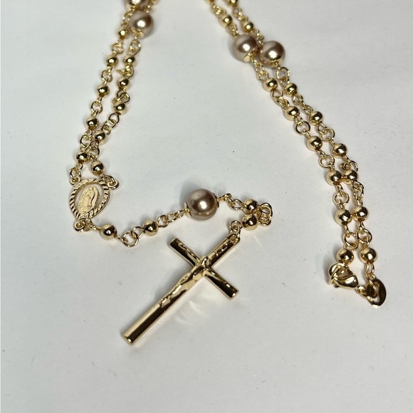 14k goldfilled rosary necklace - Picture 2 of 3